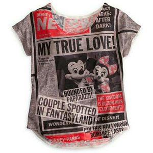 Disney Parks Mickey and Minnie tee XS